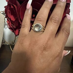 Sterling Silver Nataliya V. Collister's NVC Topaz Ring Sz 8